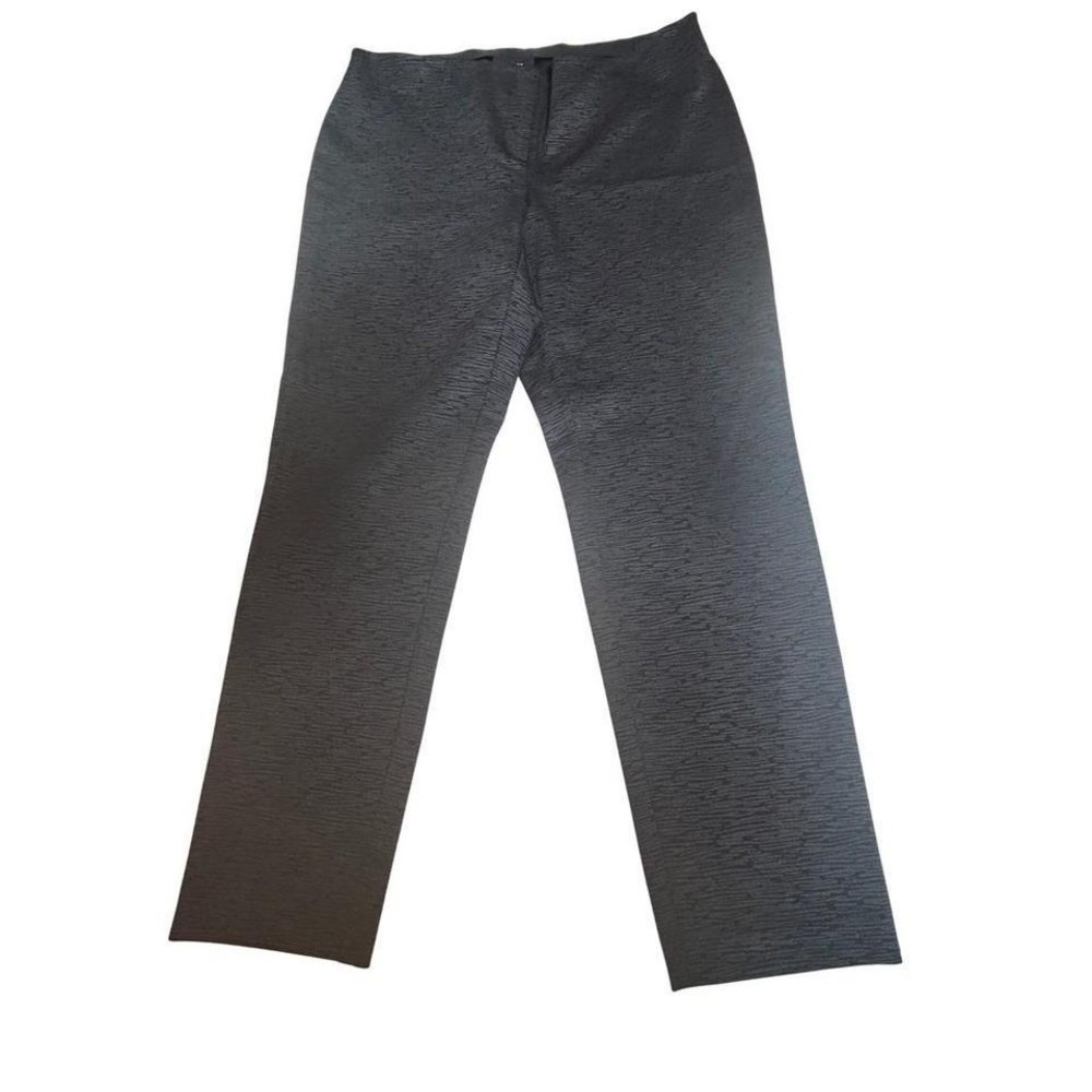 Alfani Womens Dress Pants Size‎ 14 Black Textured Career Office Straight Leg